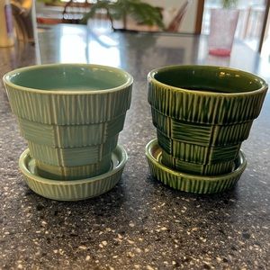 McCoy antique planters.